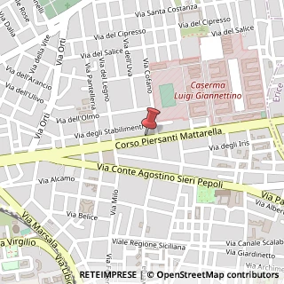 Mappa Corso Piersanti Mattarella, 61, 91100 Trapani, Trapani (Sicilia)