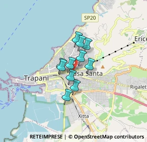 Mappa Via Francesco Rodolico, 91100 Trapani TP, Italia (1.05545)