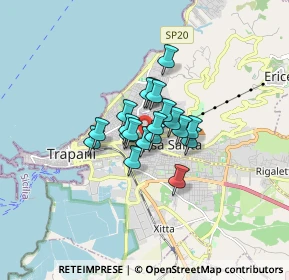 Mappa Via Francesco Rodolico, 91100 Trapani TP, Italia (0.999)