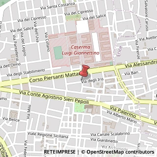 Mappa Via degli Iris,  4, 91100 Trapani, Trapani (Sicilia)
