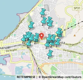 Mappa Via Francesco Rodolico, 91100 Trapani TP, Italia (0.7425)