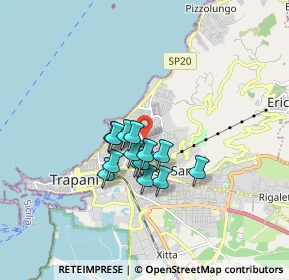 Mappa Via Convento S. Francesco di Paola, 91100 Trapani TP, Italia (1.29929)