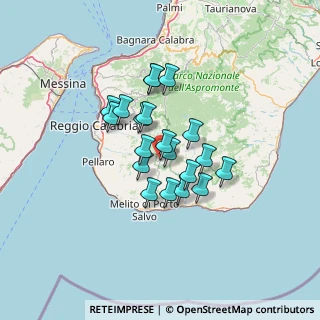Mappa Via Rossi Bruno, 89060 Bagaladi RC, Italia (10.694)