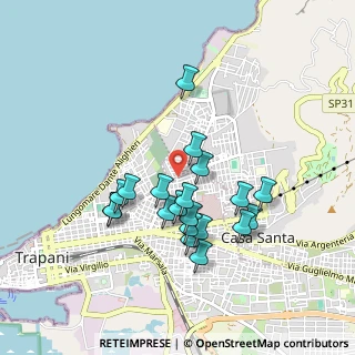 Mappa Via Madonna di Fatima, 91100 Trapani TP, Italia (0.8975)