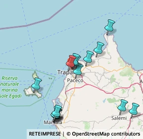 Mappa Via Madonna di Fatima, 91100 Trapani TP, Italia (18.63067)