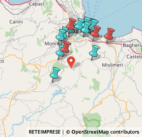 Mappa Contrada Rebuttone, 90030 Altofonte PA, Italia (7.49067)