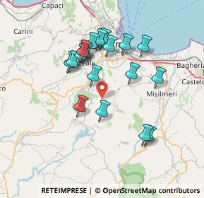 Mappa Contrada Rebuttone, 90030 Altofonte PA, Italia (7.35368)