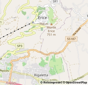 Mappa 91016 Erice TP, Italia (1.1625)