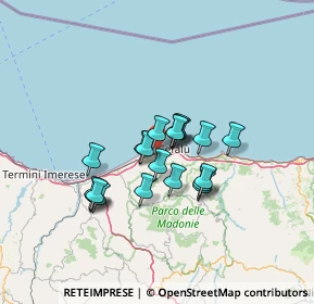 Mappa Camping Sanfilippo - Cefalù, 90015 Cefalù PA, Italia (10.8925)