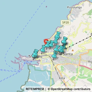 Mappa Via Valenza Benedetto, 91100 Trapani TP, Italia (1.39)