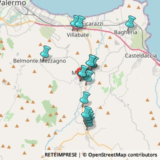 Mappa Via Principe di Cattolica, 90036 Misilmeri PA, Italia (3.77733)