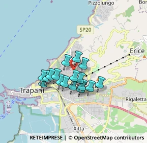 Mappa Via Santa Costanza, 91100 Casa Santa TP, Italia (1.36941)