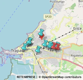 Mappa Via Santa Costanza, 91100 Casa Santa TP, Italia (1.535)
