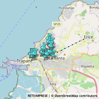 Mappa Via Santa Costanza, 91100 Casa Santa TP, Italia (1.12813)
