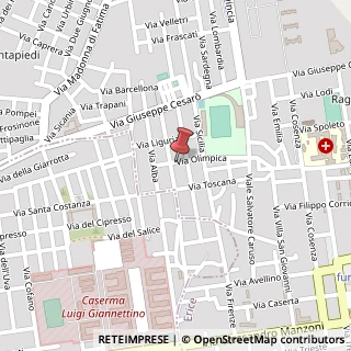 Mappa Via Olimpica, 39, 91016 Erice, Trapani (Sicilia)