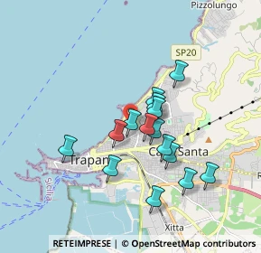Mappa Via Alberto Banco, 91100 Trapani TP, Italia (1.61867)