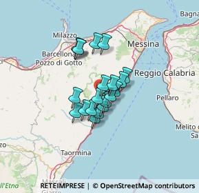 Mappa Contrada Fontana, 98026 Nizza di Sicilia ME, Italia (9.3505)