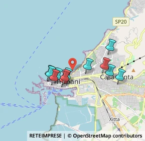 Mappa Lungomare Dante Alighieri, 91100 Trapani TP, Italia (1.60583)