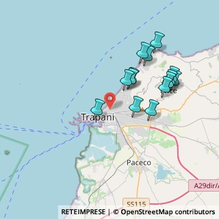 Mappa Via Selinunte, 91100 Trapani TP, Italia (4.02071)