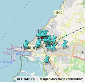 Mappa Via del Mandorlo, 91100 Trapani TP, Italia (1.08824)
