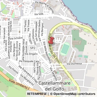 Mappa Viale Leonardo da Vinci, 92, 91014 Castellammare del Golfo, Trapani (Sicilia)