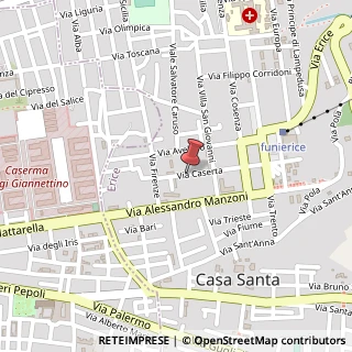 Mappa Via Caserta, 19, 91016 Erice, Trapani (Sicilia)