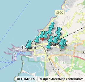 Mappa Via dell' Ulivo, 91100 Trapani TP, Italia (1.30588)