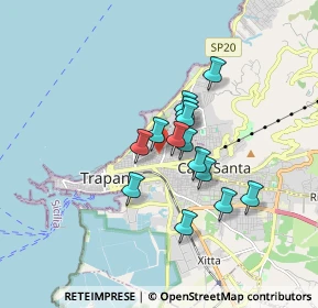 Mappa Via dell' Ulivo, 91100 Trapani TP, Italia (1.36286)