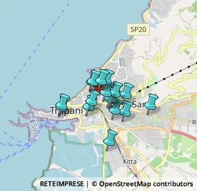 Mappa Via dell' Ulivo, 91100 Trapani TP, Italia (1.09412)