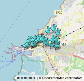 Mappa Via dell' Ulivo, 91100 Trapani TP, Italia (1.2105)