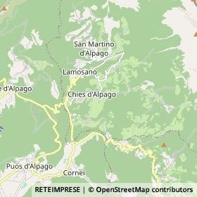 Mappa Chies d'Alpago