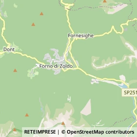 Mappa Forno di Zoldo