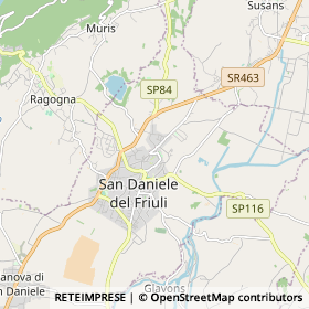 Mappa San Daniele del Friuli