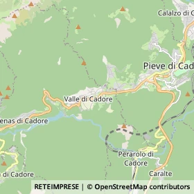 Mappa Valle di Cadore
