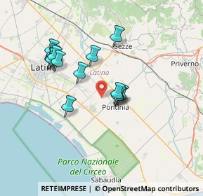 Mappa Via Migliara 46 Dx, 04014 Pontinia LT, Italia (6.93133)