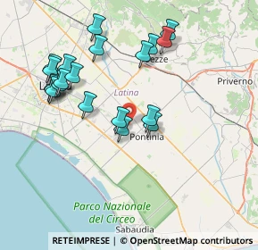 Mappa Via Migliara 46 Dx, 04014 Pontinia LT, Italia (8.3835)