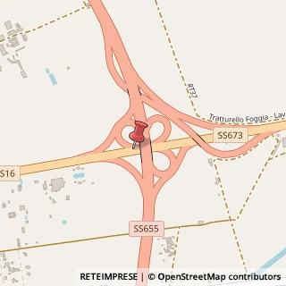Mappa Strada Statale 16, Km676.500, 71122 Foggia, Foggia (Puglia)