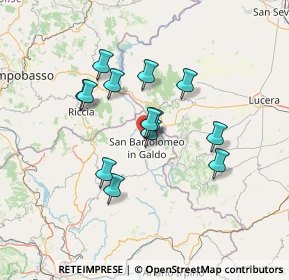 Mappa SP90, 82028 San Bartolomeo In Galdo BN, Italia (11.86538)