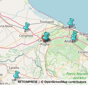 Mappa Via Col. Gerardo Chiancone, 76012 Canosa di Puglia BT, Italia (22.71182)