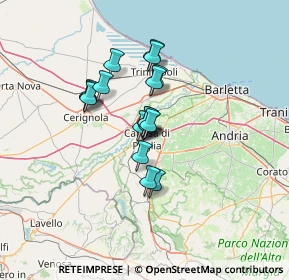 Mappa Via Col. Gerardo Chiancone, 76012 Canosa di Puglia BT, Italia (9.69059)