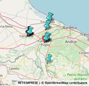 Mappa Via Col. Gerardo Chiancone, 76012 Canosa di Puglia BT, Italia (10.34118)