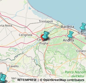 Mappa Via Col. Gerardo Chiancone, 76012 Canosa di Puglia BT, Italia (33.56923)
