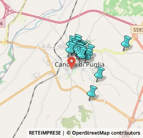 Mappa Via Matteo Renato Imbriani, 76012 Canosa di Puglia BT, Italia (1.037)