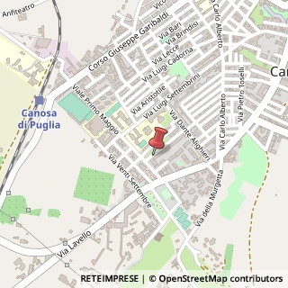 Mappa Via Col. Gerardo Chiancone, 57, 76012 Canosa di Puglia, Barletta-Andria-Trani (Puglia)