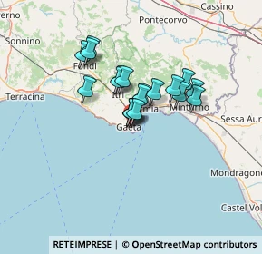 Mappa Via Indipendenza, 04024 Gaeta LT, Italia (9.78421)