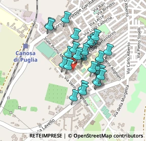 Mappa Presso il Liceo Scientifico Enrico Fermi, 76012 Canosa di Puglia BT, Italia (0.17407)
