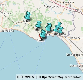 Mappa Lungomare Giovanni Caboto Vico XVI, 04024 Gaeta LT, Italia (9.45353)