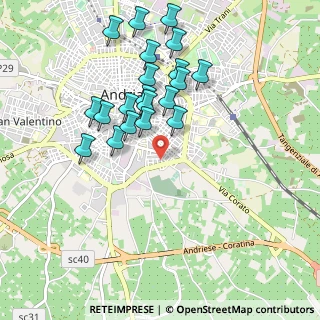 Mappa Via Gregor Mendel, 76123 Andria BT, Italia (1.002)
