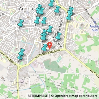 Mappa Via Gregor Mendel, 76123 Andria BT, Italia (0.6315)