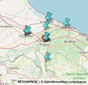 Mappa 76012 Canosa di Puglia BT, Italia (11.32917)